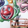 Kenny Scharf Mural Goes Up On Houston